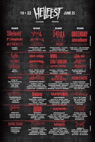 Affiche Hellfest 2025