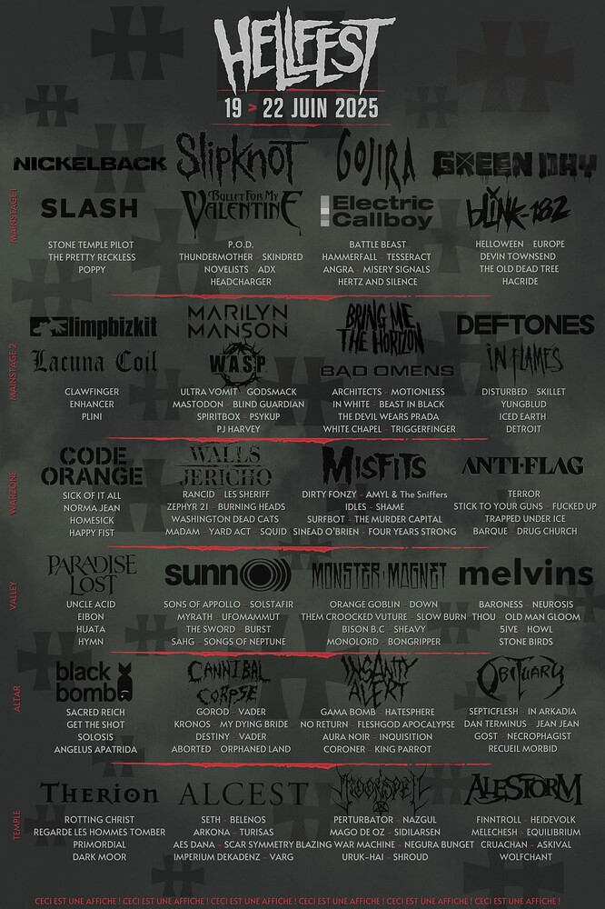 Hellfest 2025 : A vos affiches - Hellfest 2025 - Hellfest - Forum