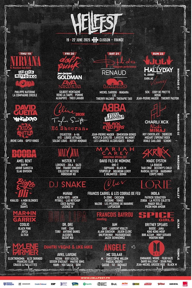 Hellfest 2025 A vos affiches Hellfest 2025 Hellfest Forum