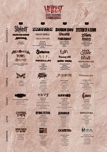 Affiche hellfest 2025